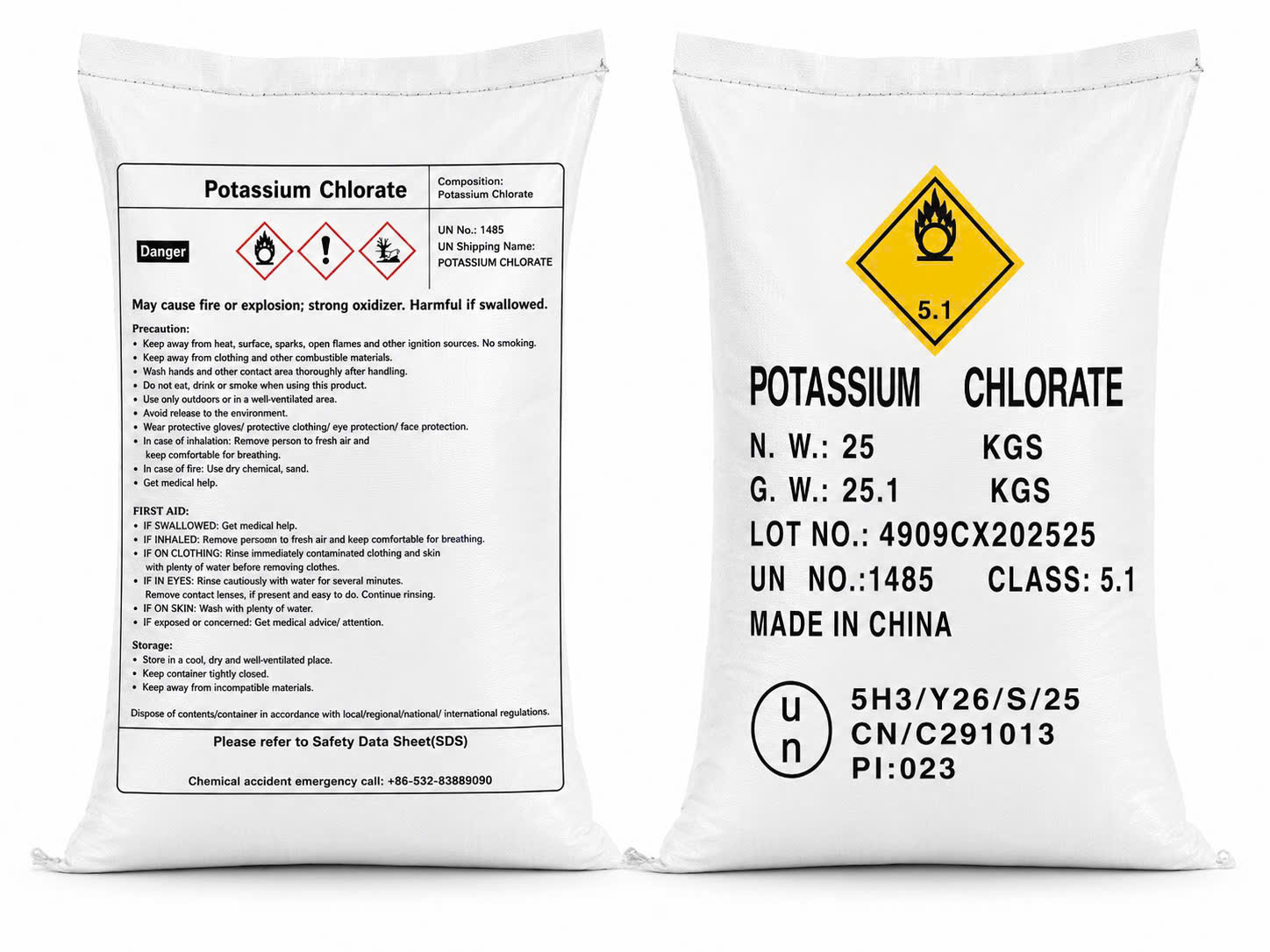 Potassium Chlorate (KCLO3)